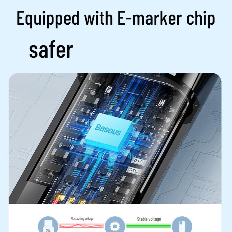 Tungsten Gold 240W Double-Headed Type-C PD Fast Charging 3M Braided Data Cable