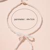 Fashion Handmade White Pearl Bowknot Pendant Necklace for Women Elegant Bow Beads Chain Choker Aesthetic Jewelry Gift