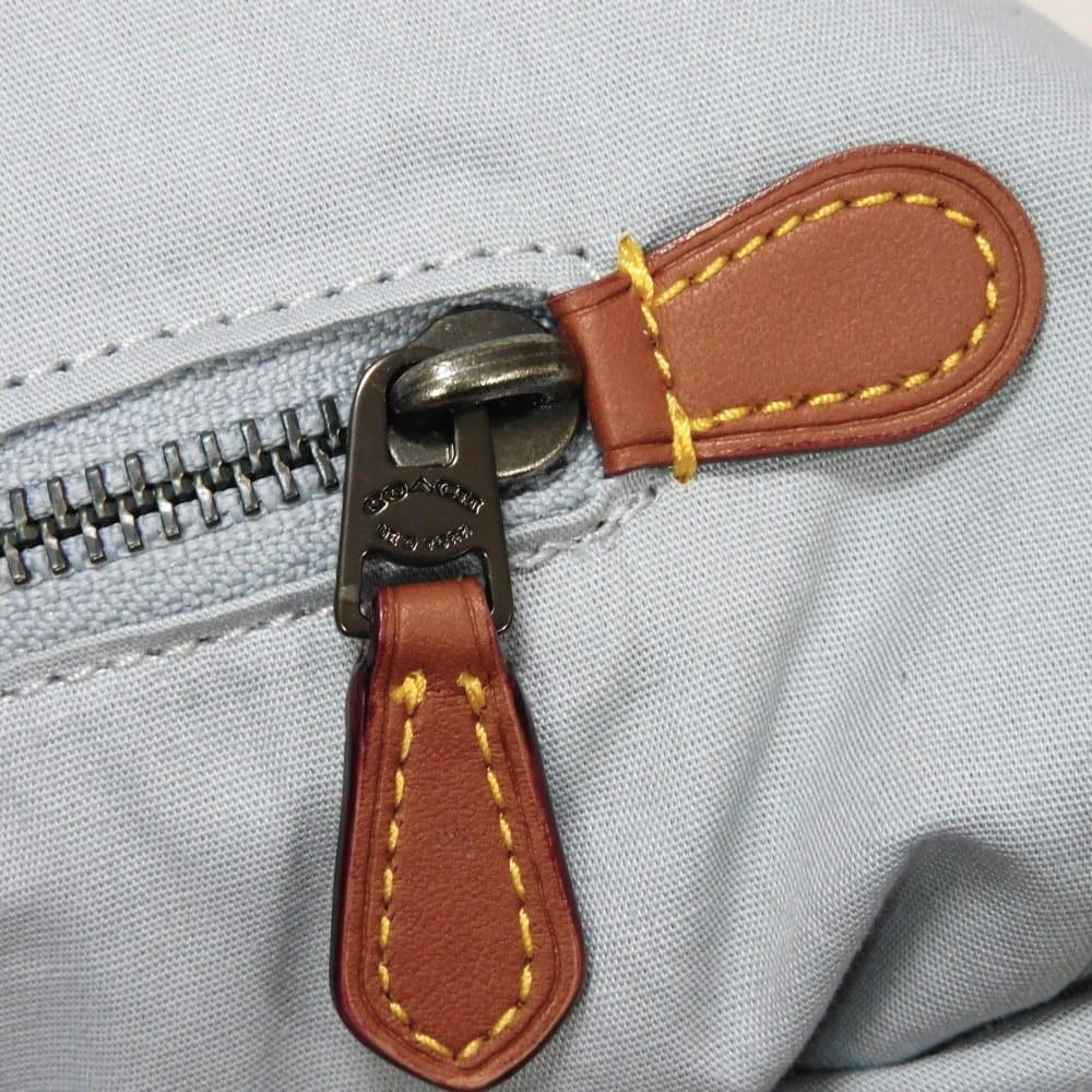 Used 9726 Hall Tote 33 CO840 7924 Current C Logo 2-Way Shoulder Bag C Mark Paperweight Leather Blue Gray Men's from