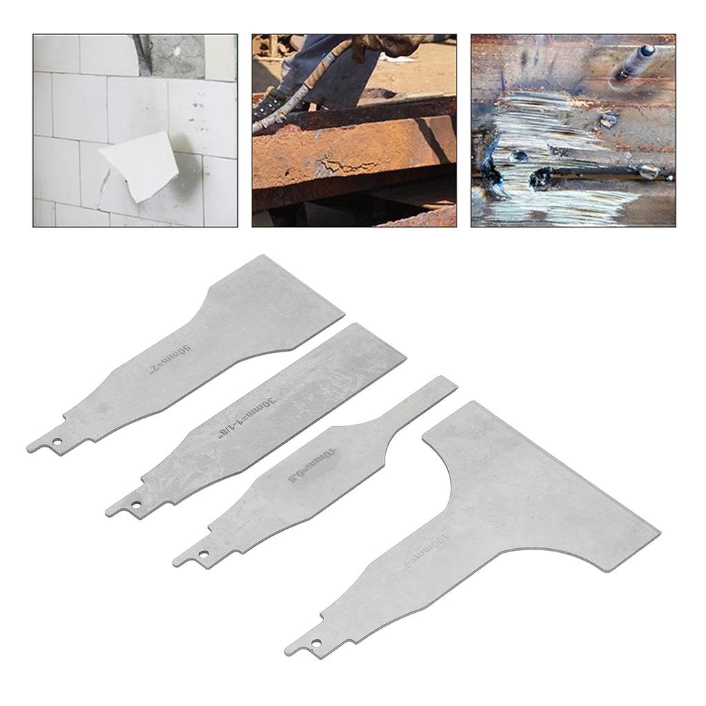 Stainless Steel Sabre Saw Scraper Blades for Tile Cleaning and Floor Maintenance (4pieces set )