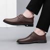 Fashion Designer Party Wedding Footwear Italian Men Genuine Leather Oxford Shoes Casual Business Flat Dress Lace Up Formal Office Shoes