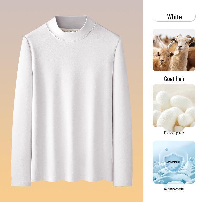 Men's Plush Double-Sided Long-Sleeve Thermal Base Layer Top