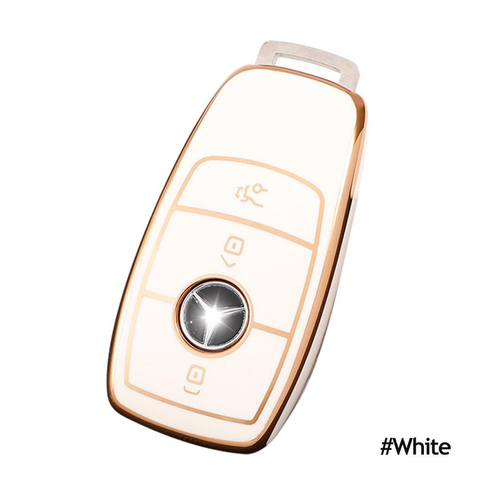 TPU obudowa kluczyka do samochodu z pilotem Case Shell Fob dla Mercedes Benz 2017 E klasa W213 E200 E260 E300 E320 2018 S klasa GLS GLA akcesoria