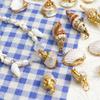 Electroplated Shell Conch Edge Jewelry Kit for DIY Necklaces & Earrings