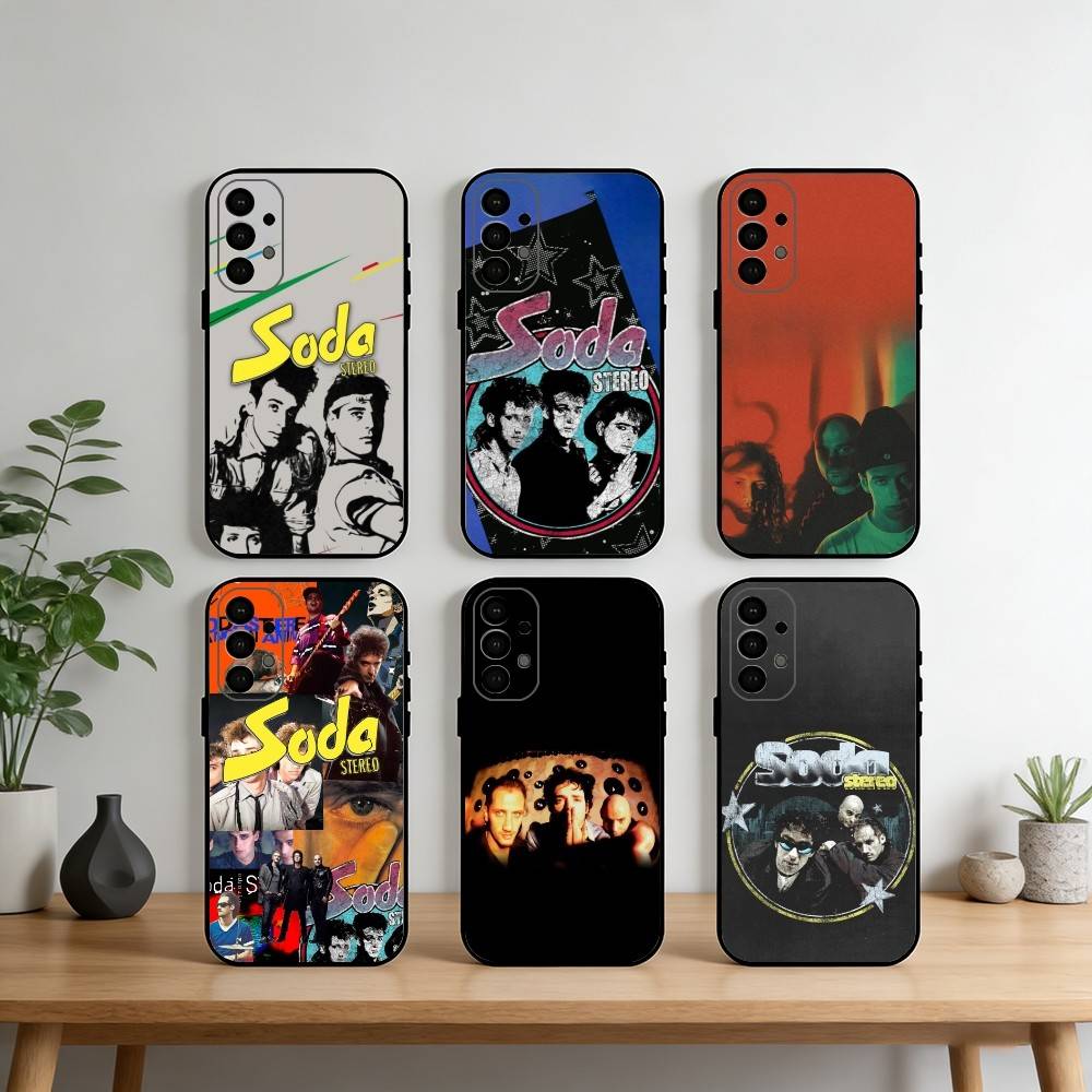 Rock Band S-Soda S-Stereo Phone Case For Samsung S25,S24,S21,S22,S23,S30,Ultra,S20,Plus,Fe,Note,10,9,5G Black Cover