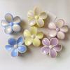 Cream Mousse Flower Medium Grab Clip Atmosphere Shark Back Head Plate Hairpin Half Tie Hair Summer Claw Leading Kpop