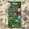 Personalized Name Nfl Teams printed beach towel,a quick-drying, absorbent mat suitable for the beach, pool, gym, and travel fans gift 47