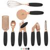 7pcs Stylish Kitchen Utensil Set ,Black Stainless Steel