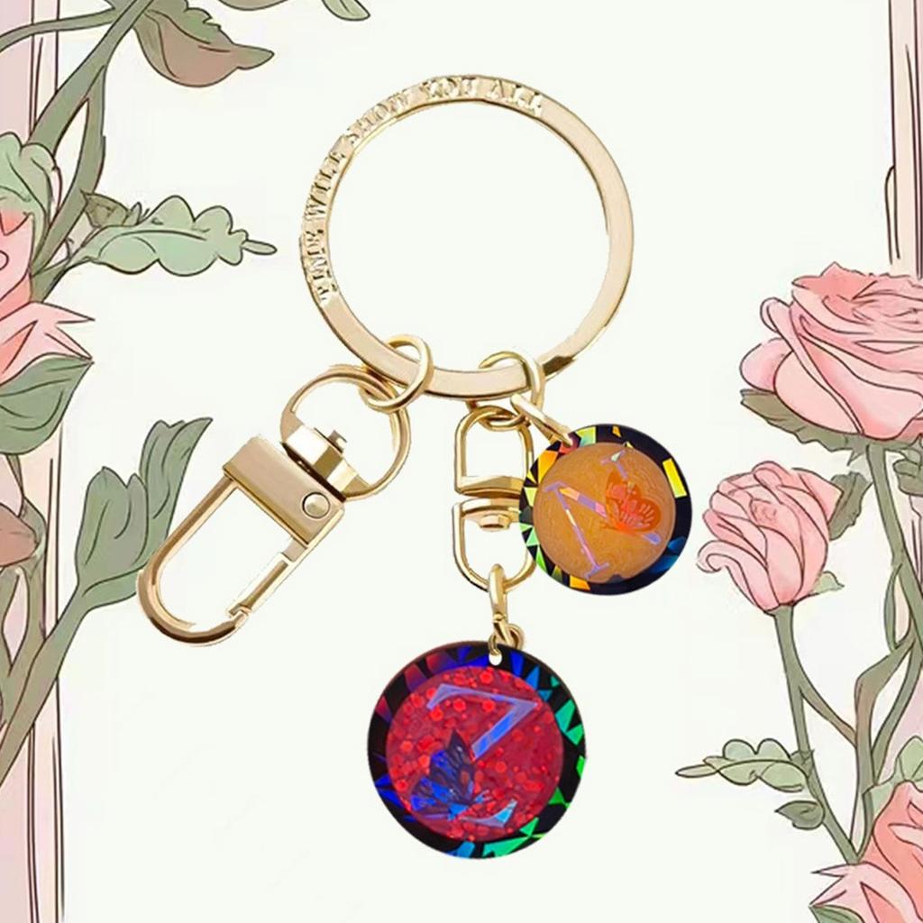 Alphabets Epoxy Resin Silicone Mold Holographic Butterfly Letter Pendant Molds Keychain Earring Pendant Jewelry Craf