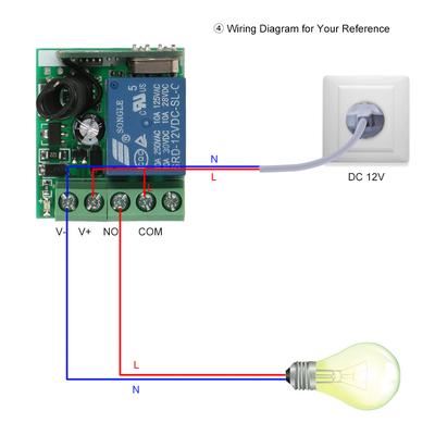 Smart Home 433Mhz DC 12V 1CH Trasmettitore ricevitore relè interruttore remoto wireless Telecomando universale