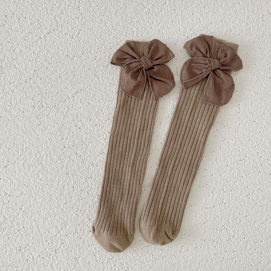 1 pár Sladké princeznovské mašle Ponožky do půli lýtka pro děti Dívky Vynikající Roztomilé Korejské módní ponožky Jarní Podzimní Měkké Česané bavlněné ponožky