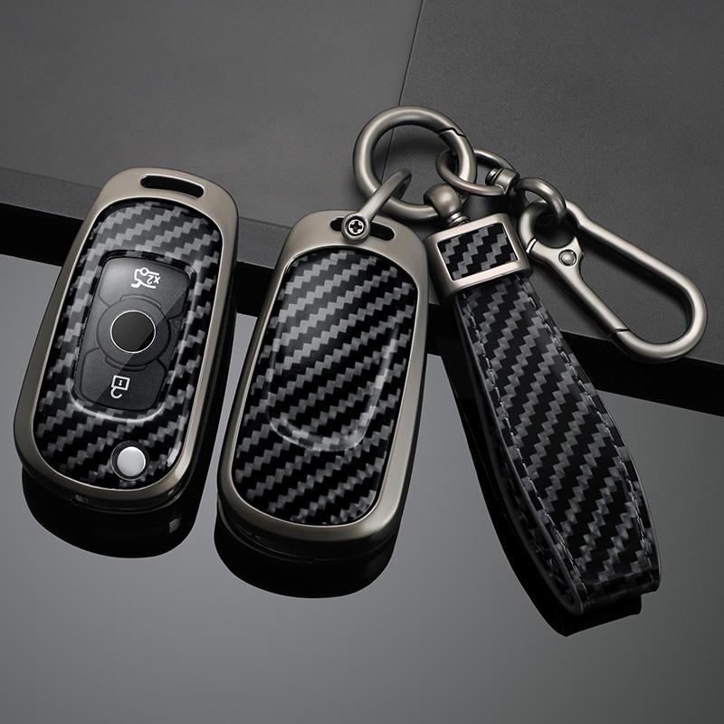 Zinc Alloy Auto Flip Key Fob Cover Case Housing Key Ring Fit For Buick Verano Encore Gx Gl6 - Fit For Opel Vauxhall Astra K Corsa E