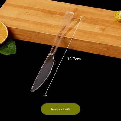 ZISIZ Plastic Knife, Fork, Spoon Cutlery Set