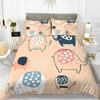 Sausage Dog Print Duvet Cover Set Queen King Full Size Cartoon Dachshund Puppy Bedding Set for Boys Polyester Comforter Cover