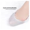 Summer Invisible Suspenders Ice Stockings Women's High Heels Anti-wear Feet Padded Solid Color Light Mouth Invisible Socks