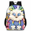 Zaino Scolastico per Bambini Ragazzi Ragazze - Carino Design Mostro Cartone Animato Tessuto Oxford Leggero Spallacci Imbottiti Traspiranti Grado