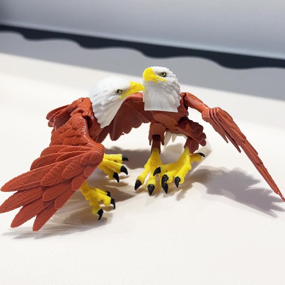 3D-Druck Niedliches und Albernes Adler-Modell Kunststoff-Ornament Schreibtischdekoration Skulptur-Ornament Feiertagsgeschenk