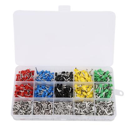 1640pcs Crimp Terminals Tube Type ColdPress Wire Terminals Connector Assortment Kit