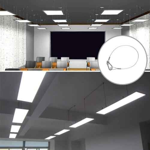 DFsucces Security Wire, Fixed Wire, Cable, Anti-Tip, Fall Prevention, 40kg Weight Capacity, for Stage Lighting, Display, Hanging, Set of 4 (0.5m Long)