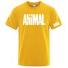 2026 Animal Letter GYM Logo Stampa Seta Ghiacciata Unisex Asciugatura Rapida Sottile Manica Corta Traspirante Mezza Manica Casual Sportiva alla Moda Maglietta