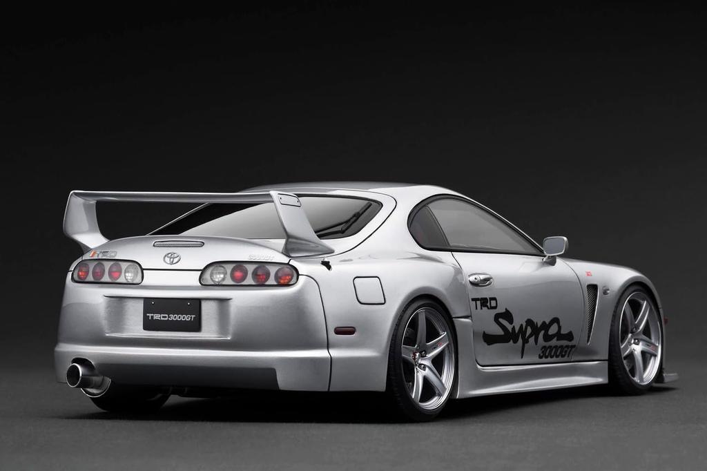TK.Company Ignition Model 1/18 Scale Toyota Supra (A80) TRD 3000GT Silver Finished Product (IG3600)