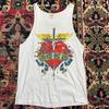 Vintage Bon Jovi Down Under Tour Tank Top 80s Style Heart & Dagger — Size L