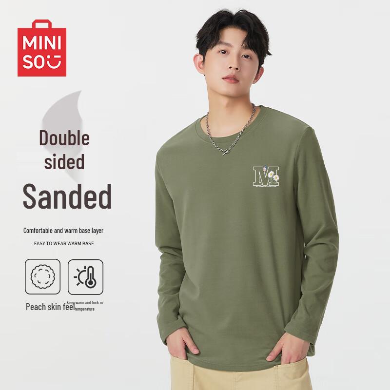 MINISO Men s Versatile Long-Sleeve Casual T-Shirt XL
