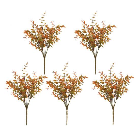 5/12Pcs Fall Artificial Violet Flower Realistic Fake Silk Flower Home