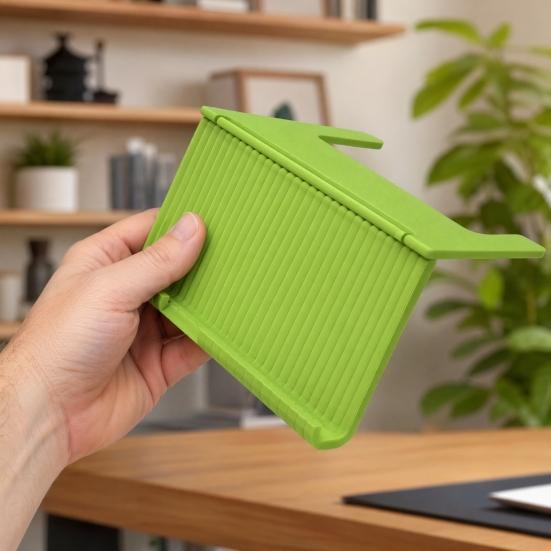 DYS Mahjong Card Holder for Table, Under-Mat Slide-in Stand, 3D Printed Angled Viewing Display Rack American