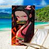 1pc nezouko9 Beach Towel, Beach and Seaside Swimming Pool Equipment, Fashion Pattern, Rectangular, Travel Essentials