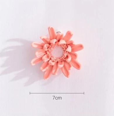 Modern Ceramic Fake Flower Wall Hanging Crafts Decoration Home Livingroom Wall Mural Ornaments Hotel Porch 1D Wall Sticker Art