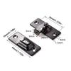 Door Lock Guard Latch Bolt 90 Degree Steel Toggle Latch Sliding Barn Door Lock Wine Cabinet Closet Right Angle Lock Tools