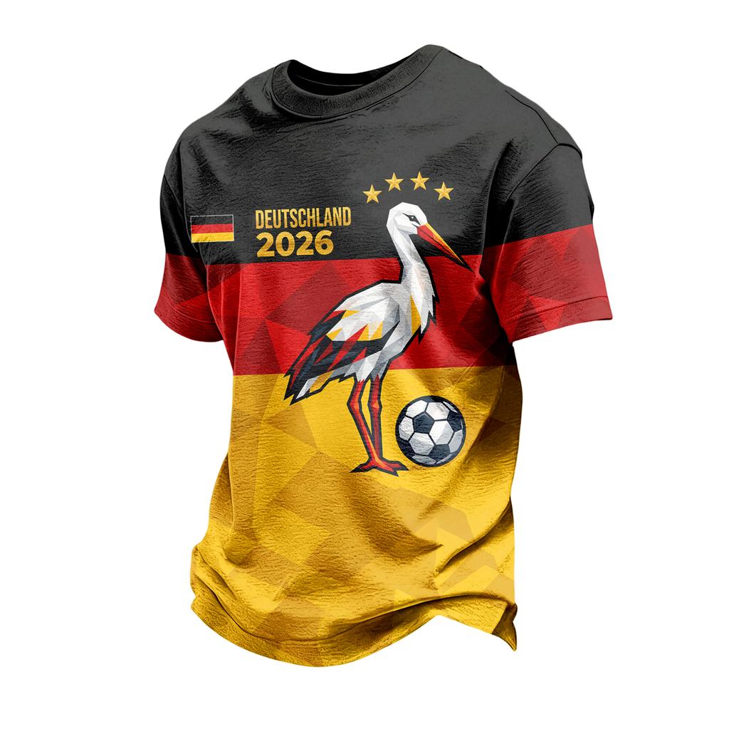 Men's Casual Short Sleeve T-Shirt Crew Neck Graphic Print Lightweight Comfortable Fit Soft Fabric