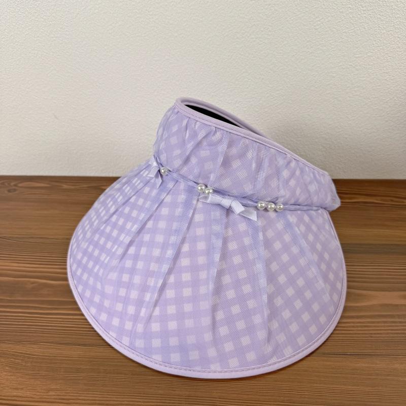 

Sunscreen Hat for Women New Spring and Summer Season UV Resistant Enlarged Brim Sun Hat one size лавандовый