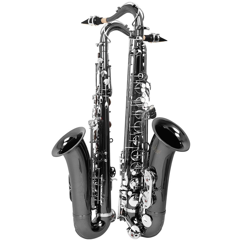 SLADE Tenor Saxophone Bb Brass Body Sax Professional Woodwind Instrument with Saxfone Case Cleaning Set Reed Accessories