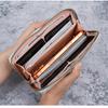 Korean Style Single Zipper Women'S Extra Large Capacity Long Wallet, Patchwork Coin Purse, Phone Bag, Fashionable And Versatile