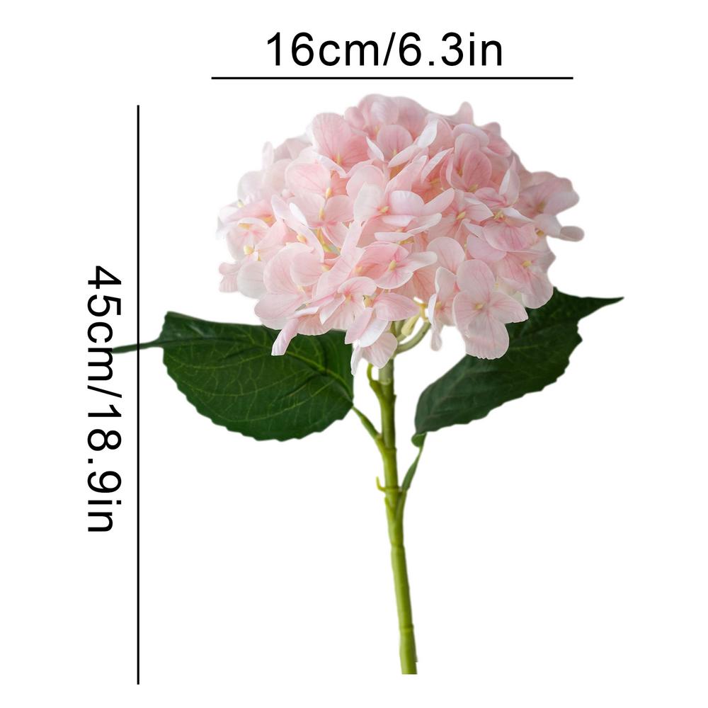 

Искусственная гортензия, букет искусственных цветов, украшение для рабочего стола, не выцветающая, моющаяся, искусственная цветочная композиция, украшение для сада One size