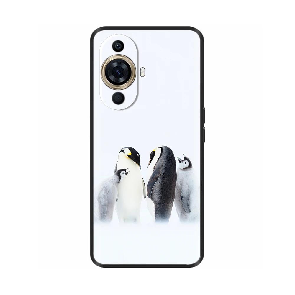 For Huawei Nova 11 Case Cute Heart Flower Painted Cover Silicone Phone Case For Huawei Nova 11i Nova11 Pro Nova 11 Ultra Bumper