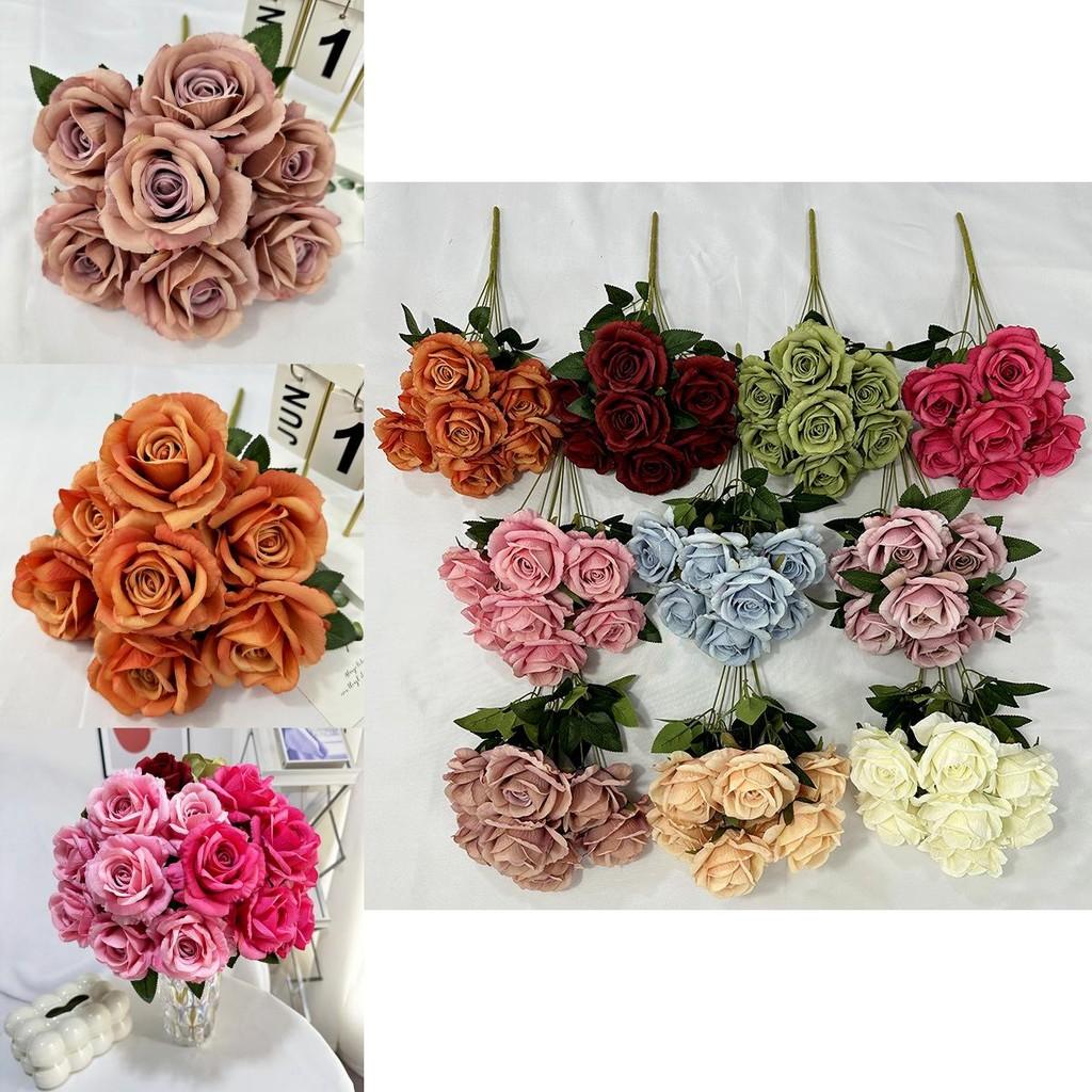 Elegant Artificial Rose Flower Arrangement For Wedding Decorations And Photography Props