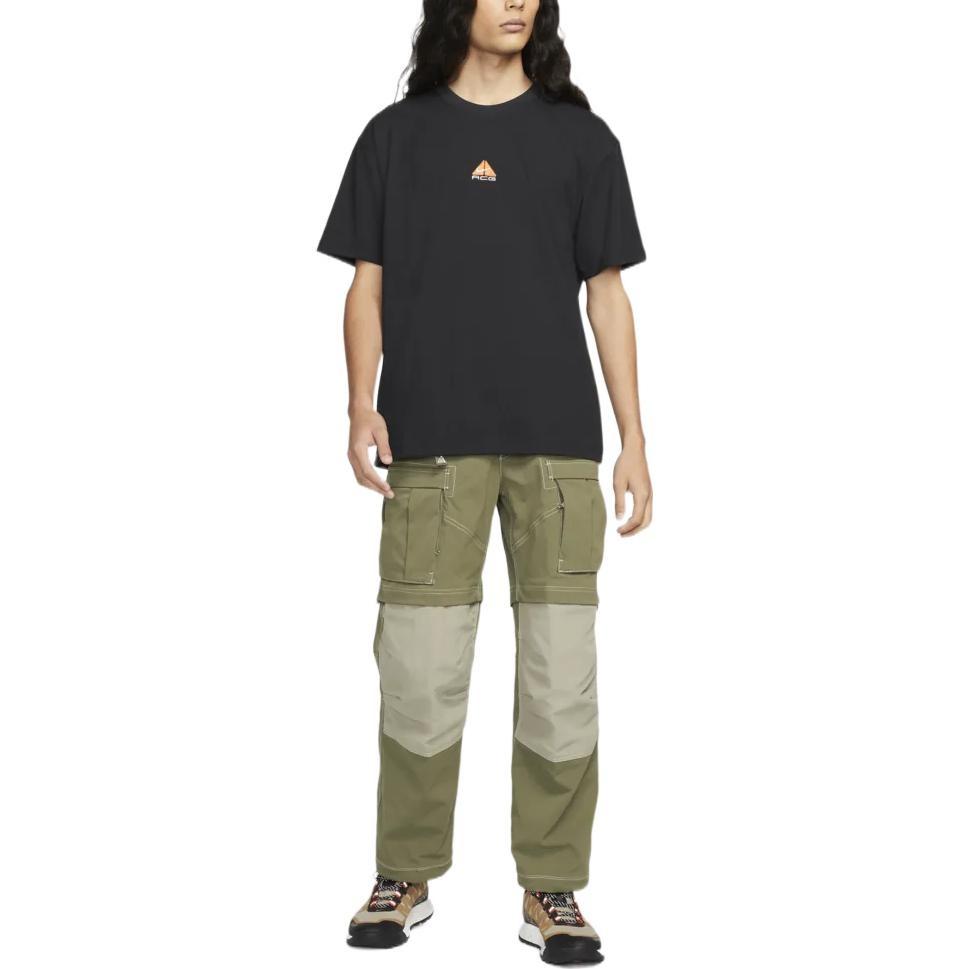 Nike ACG Front Logo T-Shirt 'Black Orange' Men's DQ1816-010
