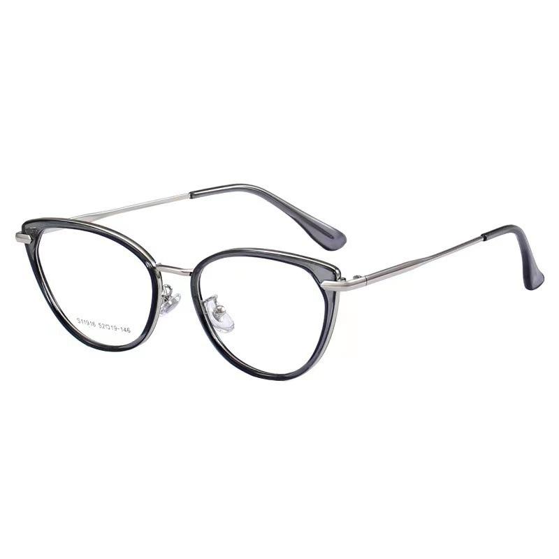 The Same Wind Cat Glasses Frame Women'S Light Luxury Anti-Blue Glasses Ultra-Light Myopia Glasses Frame