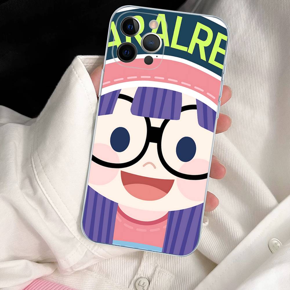 Cartoon Dr Slump Phone Case For IPhone 17 16 15 14 13 12 11 Pro Max Plus Soft Cover Personalized DIY