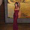 2025 European & American Women's Sexy Backless Slim Fishtail Dress