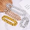 Gold Chain Dog Collar Wide Heavy Duty Metal Dog Necklace  Pet Jewelry Accessories