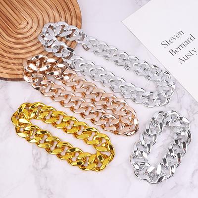 Zlatý řetěz obojek pro psa Široký Odolný Kovový Náhrdelník pro psa Šperky pro domácí mazlíčky Příslušenství