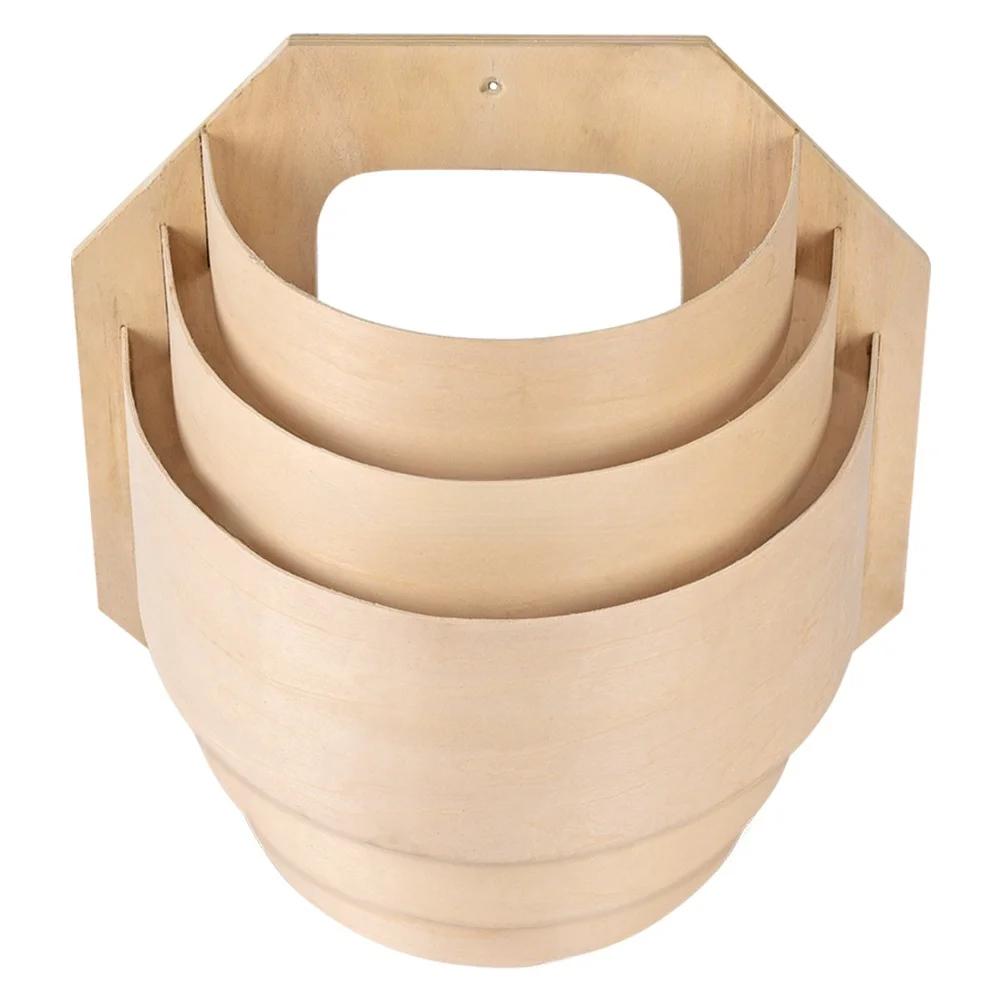 1PC Light-shade For Sauna Lampshade 28x30cm Stylish Wood Sauna Lampshade Heat-Resistant Lighting For Relaxing Room Lightings