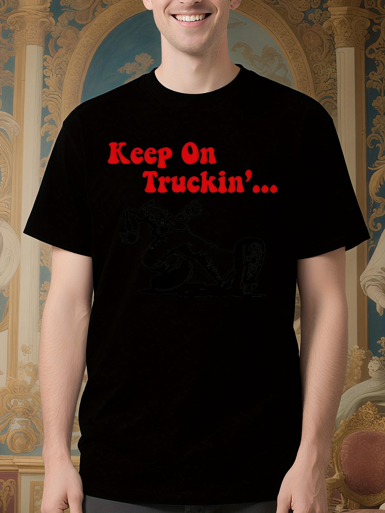 Heavyweight Vintage Trucking Graphic Tshirt - Keep On Tru... XXXXL