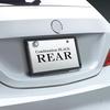 Tsuchiya Yac Car Supplies Number Frame Set Tight Black 390mm x 205mm x 25mm PF-399
