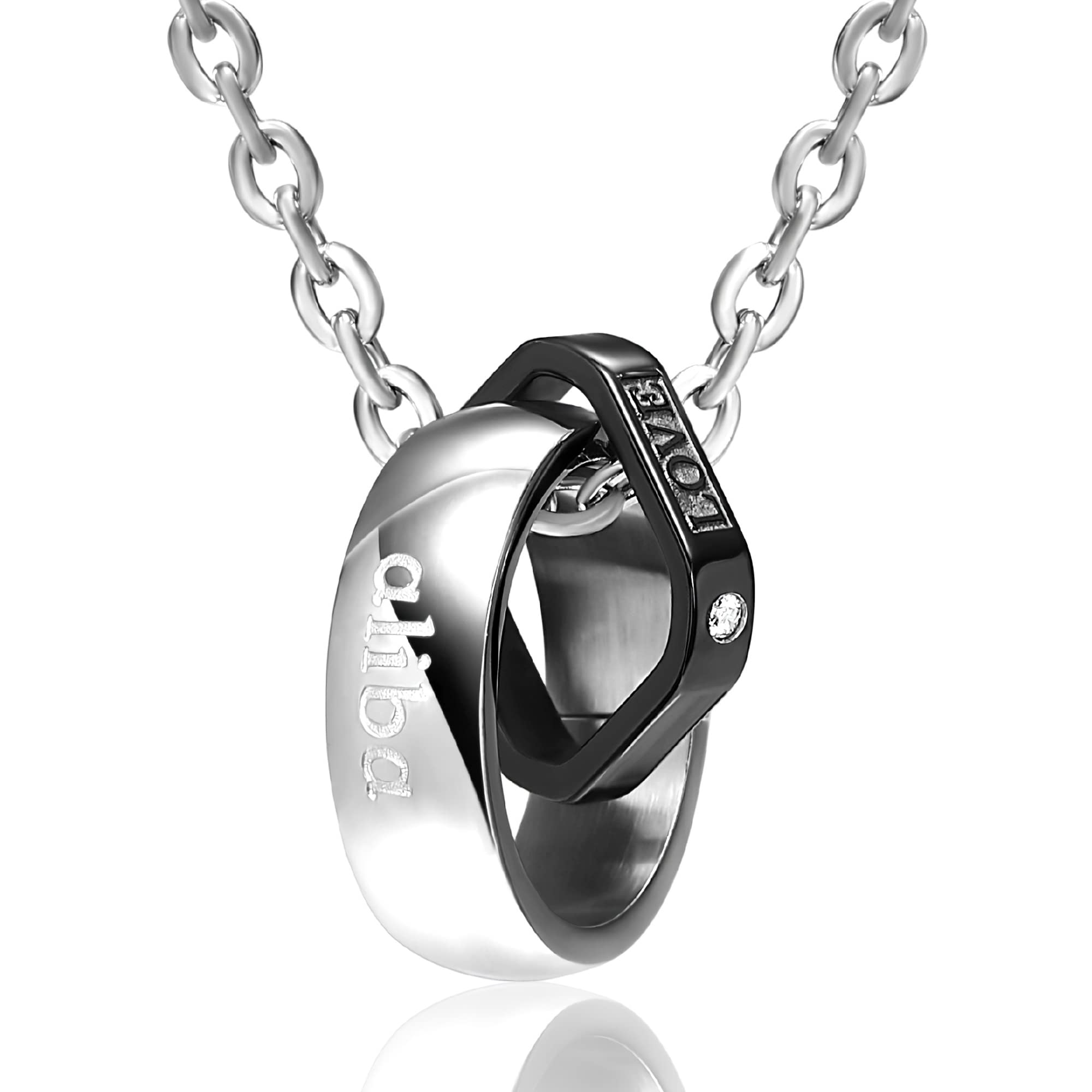 

Necklace Necklace Necklace Pendant Surgical Stainless Steel Accessory Ring [aliba] Men s Men s