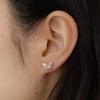 [silver925] Butterfly Flap Earring